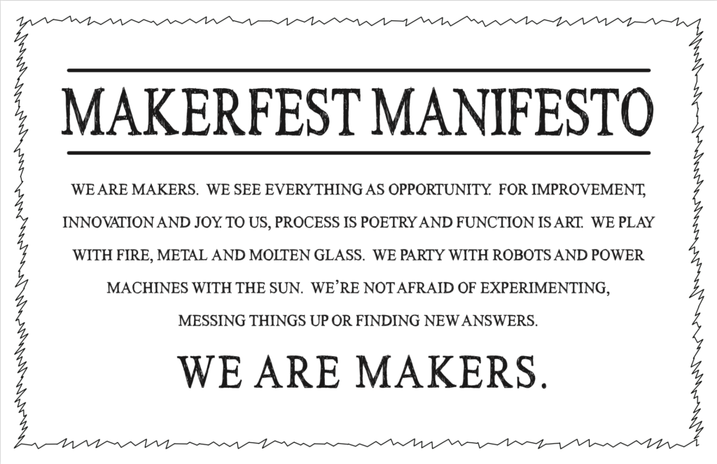 Makerfest Manifesto